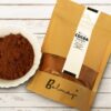 Bolmay cocoa High fat cocoa powder Dutch processed from Bolmay cocoa front package with and white cup of cocoa powder