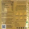 45 Dark Chocolate back nutrition label packaging